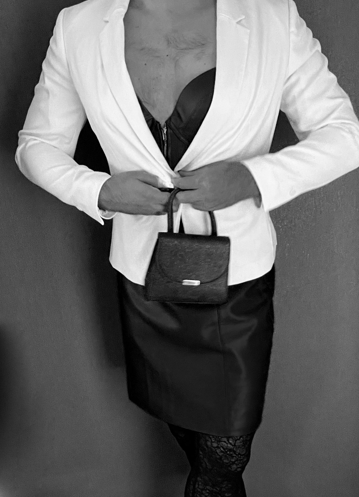 Portrait in a tailored dress