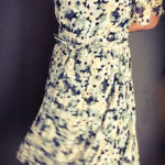 Pleated floral dress by ESPRIT, detail view
