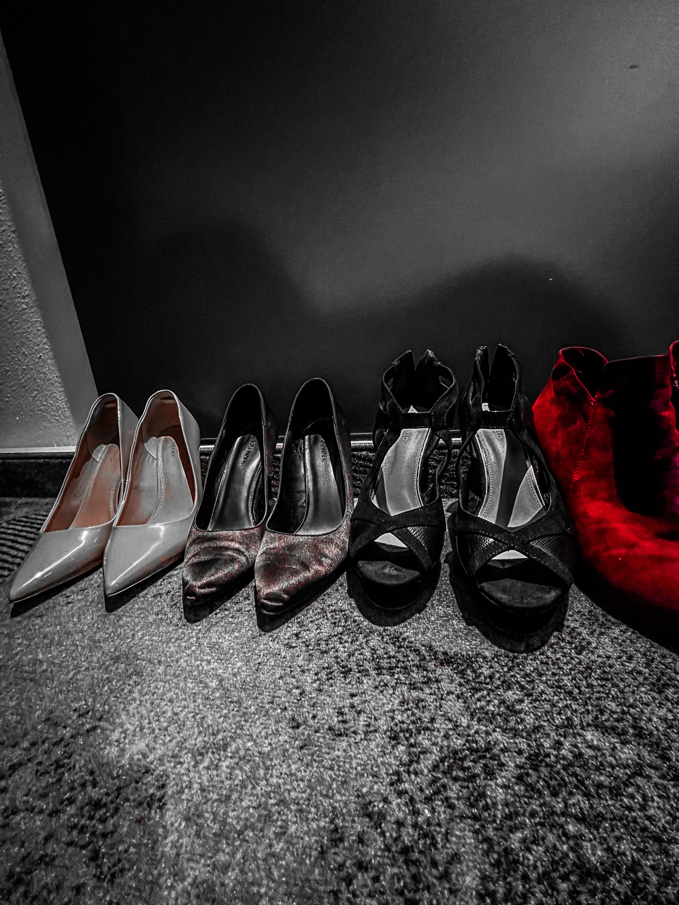 Man wearing high heels