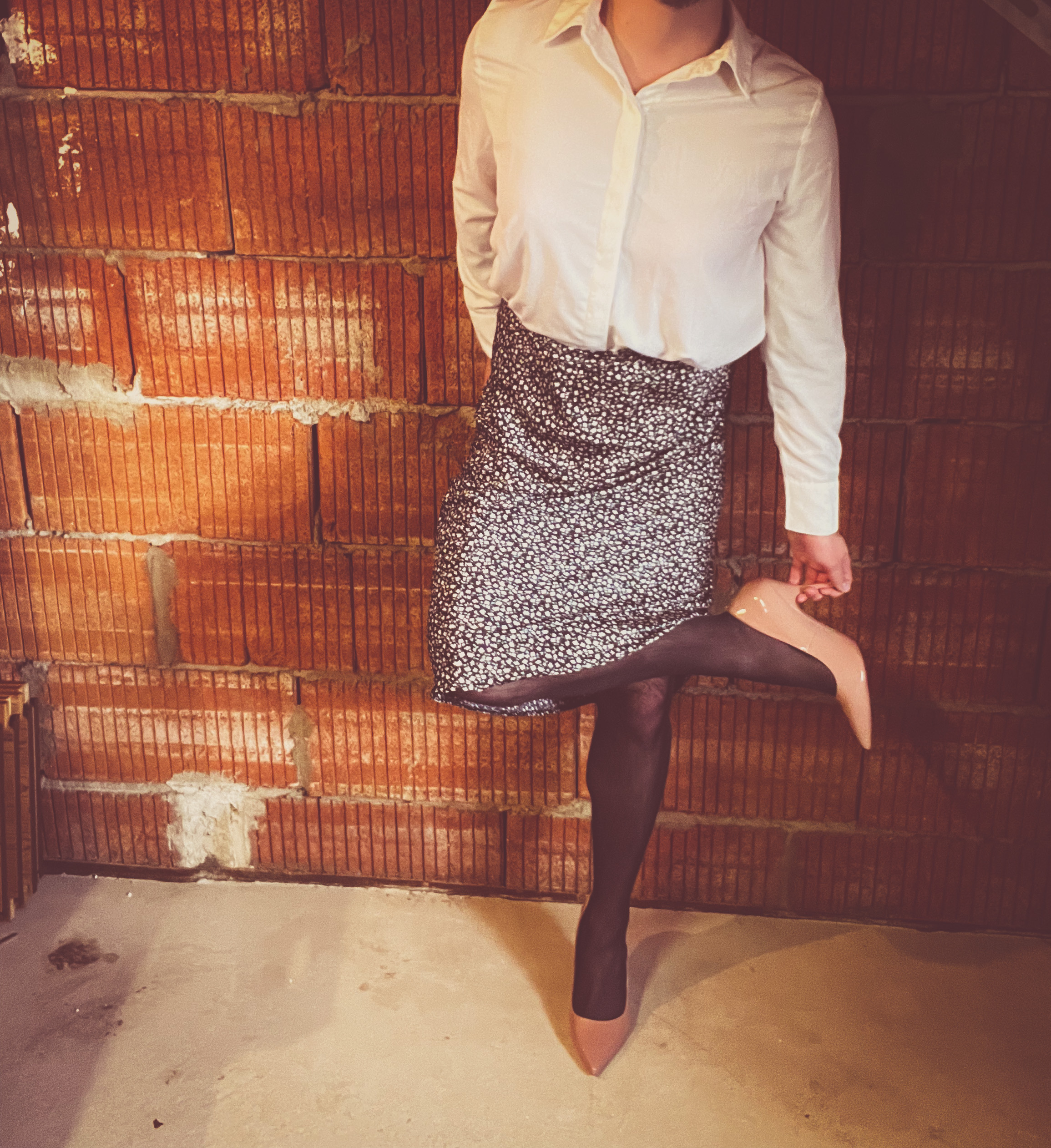 Man wearing high heels