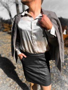 Houndstooth skirt suit similar to the one shown on the Dolce & Gabbana runway