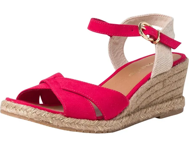 Tamaris wedge sandal with ankle strap